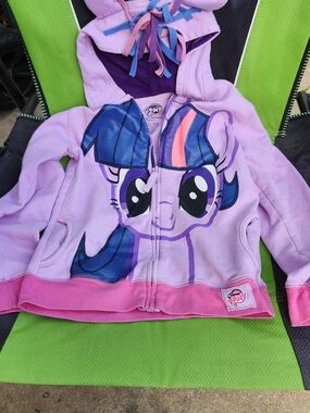 Hasbro Lavender and Pink My Little Pony Hoodie with Blue Accent